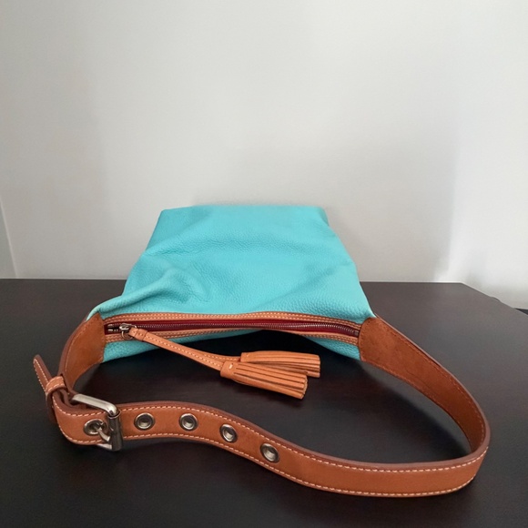 Dooney & Bourke Patterson Paige Sac Hobo Shoulder Bag Calypso Turquoise - Picture 8 of 16